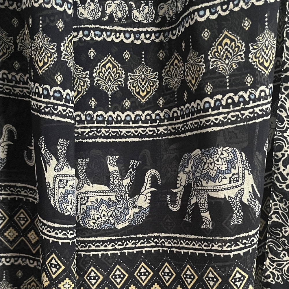 Bohemian Elephant Print Skirt